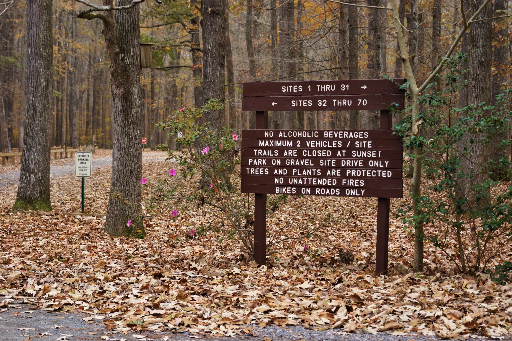 Camping Rules for Northwest River Park